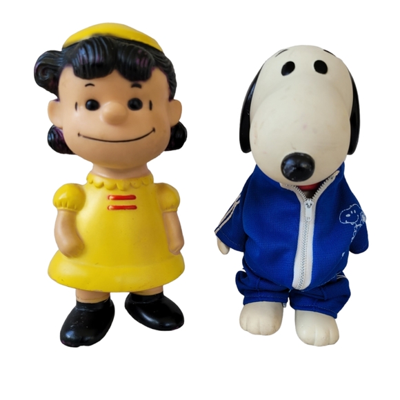 1958 66 PEANUTS SNOOPY VINTAGE/  PEANUTS LUCY Yellow Dress with Hat - Picture 1 of 11